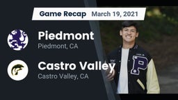 Recap: Piedmont  vs. Castro Valley  2021