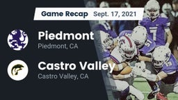 Recap: Piedmont  vs. Castro Valley  2021