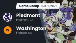 Recap: Piedmont  vs. Washington  2021