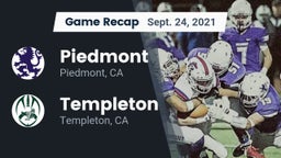 Recap: Piedmont  vs. Templeton  2021
