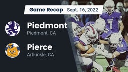 Recap: Piedmont  vs. Pierce  2022