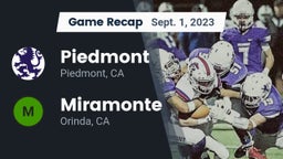 Recap: Piedmont  vs. Miramonte  2023