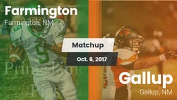Matchup: Farmington High vs. Gallup  2017