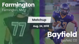Matchup: Farmington High vs. Bayfield  2018