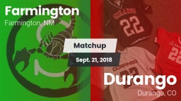 Matchup: Farmington High vs. Durango  2018