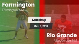 Matchup: Farmington High vs. Rio Grande  2018