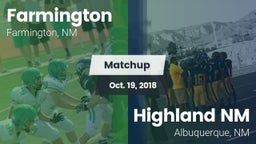 Matchup: Farmington High vs. Highland  NM 2018