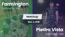 Matchup: Farmington High vs. Piedra Vista  2018