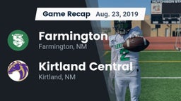 Recap: Farmington  vs. Kirtland Central  2019