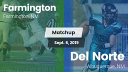 Matchup: Farmington High vs. Del Norte  2019