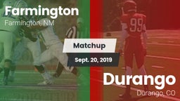 Matchup: Farmington High vs. Durango  2019
