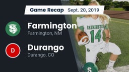 Recap: Farmington  vs. Durango  2019