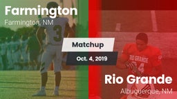 Matchup: Farmington High vs. Rio Grande  2019