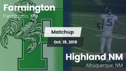 Matchup: Farmington High vs. Highland  NM 2019