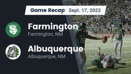 Recap: Farmington  vs. Albuquerque  2022