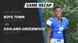 Recap: Boys Town  vs. Ashland-Greenwood  2016