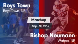 Matchup: Boys Town High vs. Bishop Neumann  2016