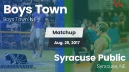 Matchup: Boys Town High vs. Syracuse Public  2017