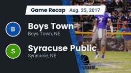 Recap: Boys Town  vs. Syracuse Public  2017