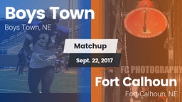 Matchup: Boys Town High vs. Fort Calhoun  2017