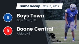 Recap: Boys Town  vs. Boone Central  2017