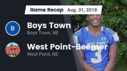 Recap: Boys Town  vs. West Point-Beemer  2018