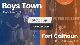Matchup: Boys Town High vs. Fort Calhoun  2018