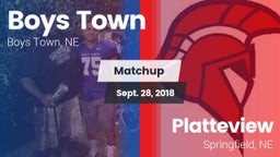 Matchup: Boys Town High vs. Platteview  2018