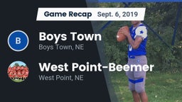 Recap: Boys Town  vs. West Point-Beemer  2019