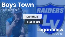 Matchup: Boys Town High vs. Logan View  2019