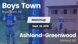 Matchup: Boys Town High vs. Ashland-Greenwood  2019