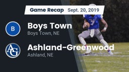 Recap: Boys Town  vs. Ashland-Greenwood  2019