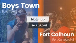 Matchup: Boys Town High vs. Fort Calhoun  2019