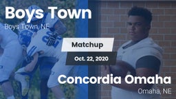 Matchup: Boys Town High vs. Concordia Omaha 2020