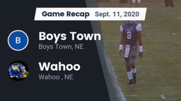 Recap: Boys Town  vs. Wahoo  2020