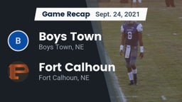 Recap: Boys Town  vs. Fort Calhoun  2021