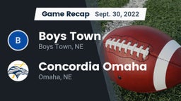 Recap: Boys Town  vs. Concordia Omaha 2022