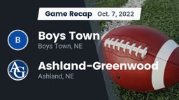 Recap: Boys Town  vs. Ashland-Greenwood  2022