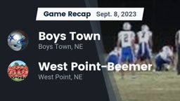 Recap: Boys Town  vs. West Point-Beemer  2023