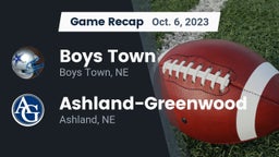 Recap: Boys Town  vs. Ashland-Greenwood  2023
