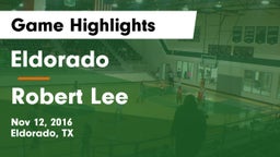 Eldorado  vs Robert Lee  Game Highlights - Nov 12, 2016