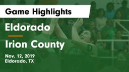 Eldorado  vs Irion County  Game Highlights - Nov. 12, 2019