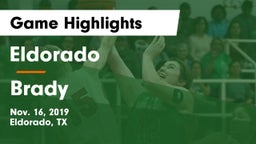 Eldorado  vs Brady  Game Highlights - Nov. 16, 2019