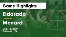 Eldorado  vs Menard  Game Highlights - Dec. 13, 2019