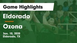 Eldorado  vs Ozona Game Highlights - Jan. 10, 2020