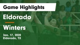 Eldorado  vs Winters Game Highlights - Jan. 17, 2020