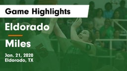 Eldorado  vs Miles Game Highlights - Jan. 21, 2020