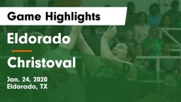 Eldorado  vs Christoval Game Highlights - Jan. 24, 2020