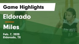 Eldorado  vs Miles  Game Highlights - Feb. 7, 2020