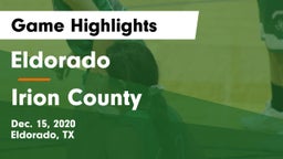 Eldorado  vs Irion County  Game Highlights - Dec. 15, 2020